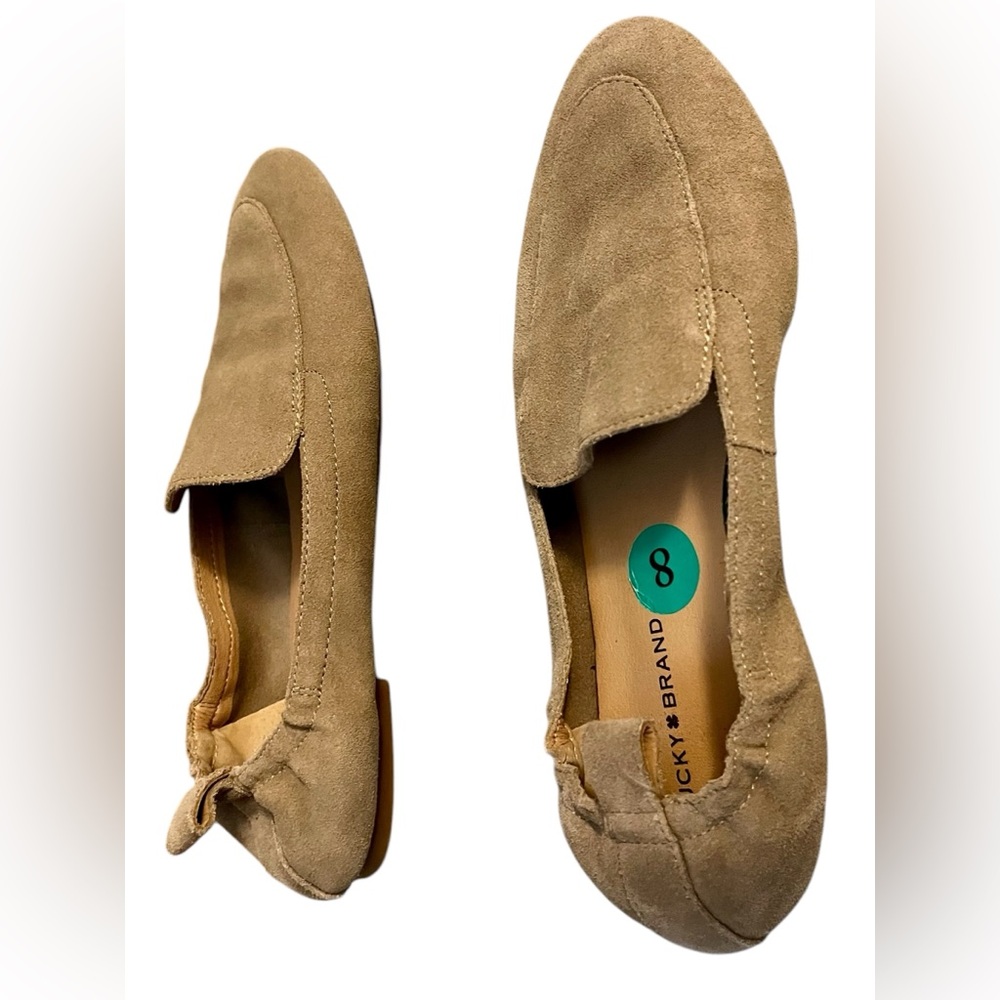Lucky Brand Tan Suede Loafers - Picture 5 of 8